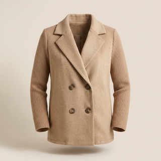BRIANNA | Blazerjacke mit Strickärmeln und Knopfverschluss