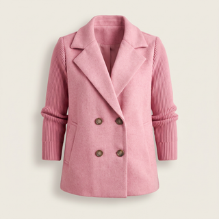 BRIANNA | Blazerjacke mit Strickärmeln und Knopfverschluss
