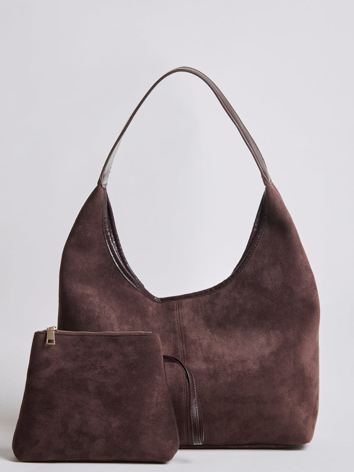 Suede Daily Leather Tote