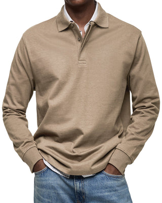 Elias™ | Essential Langarm-Poloshirt