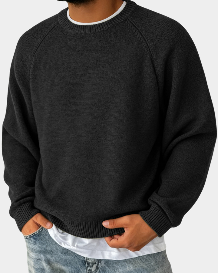 Evander | Einfacher Rundhalsausschnitt Pullover