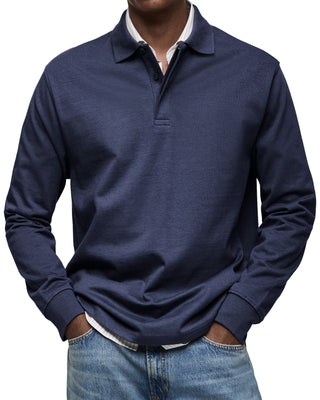 Elias™ | Essential Langarm-Poloshirt