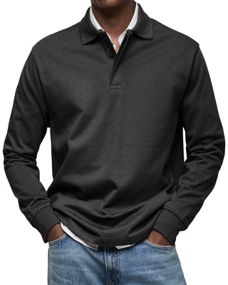 Elias™ | Essential Langarm-Poloshirt