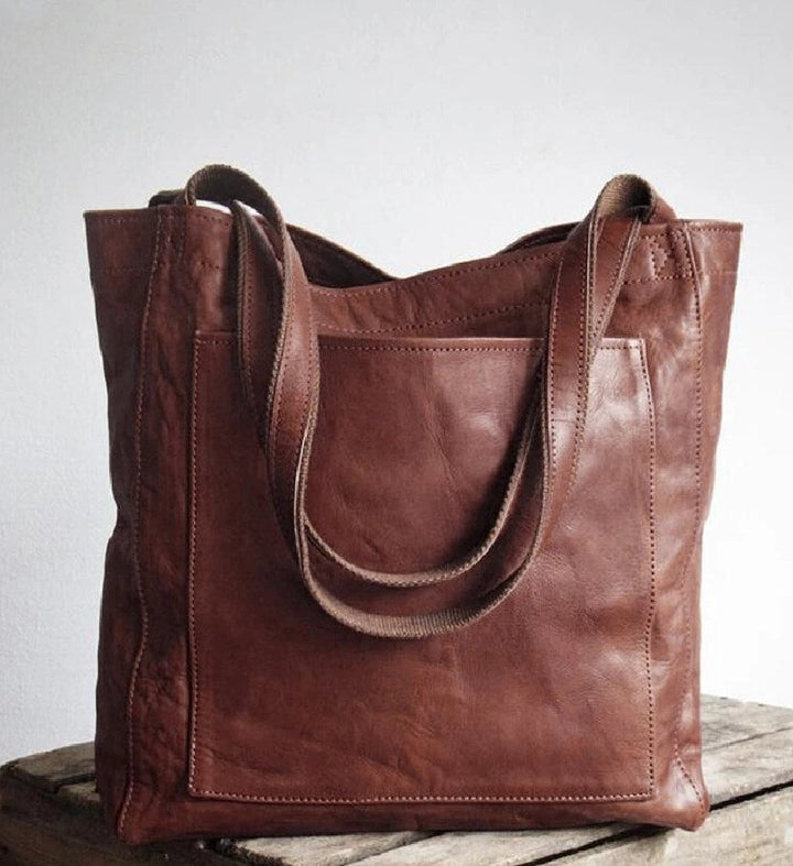 THESSALY | Klassische Leder-Tote