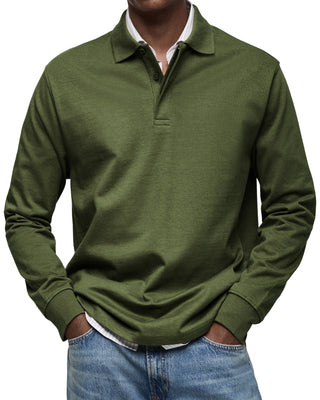Elias™ | Essential Langarm-Poloshirt