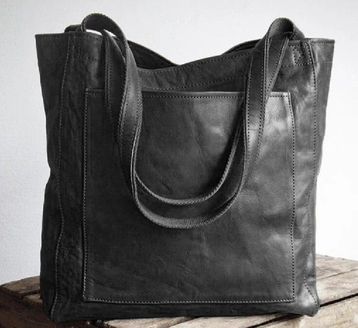 THESSALY | Klassische Leder-Tote