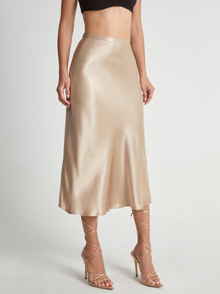 Aerin | Satin Midi Rock für Damen