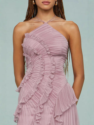 LIYANA | Spiral-Rüschenkleid