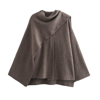 GRETA | Eleganter Mantel mit Halstuch