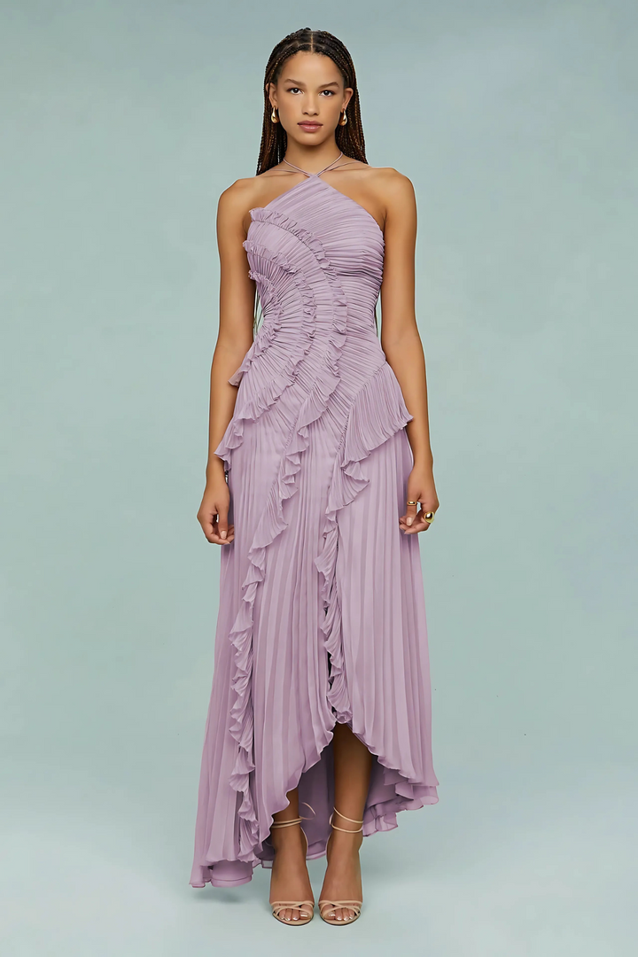 LIYANA | Spiral-Rüschenkleid