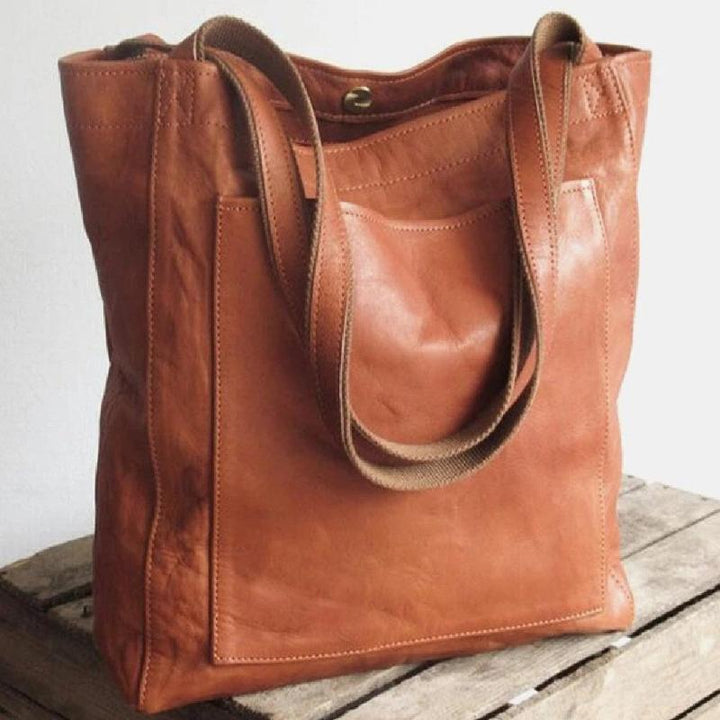 THESSALY | Klassische Leder-Tote