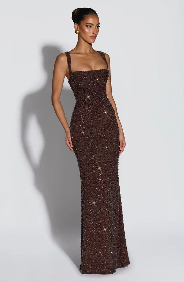 ROSALIND | Maxikleid mit Eckigem Ausschnitt