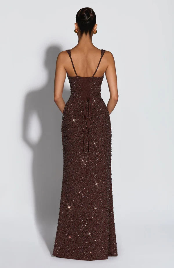 ROSALIND | Maxikleid mit Eckigem Ausschnitt
