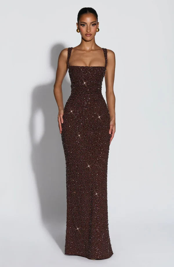 ROSALIND | Maxikleid mit Eckigem Ausschnitt