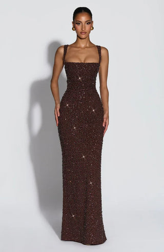 ROSALIND | Maxikleid mit Eckigem Ausschnitt