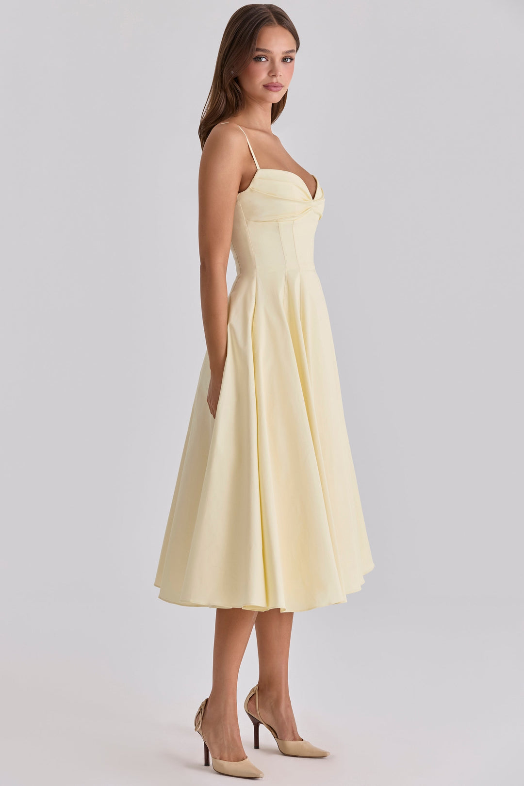 JASMYN | Fließendes Midikleid