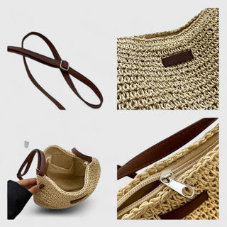 KATHY | Minimalistische Geflochtene Strohtasche