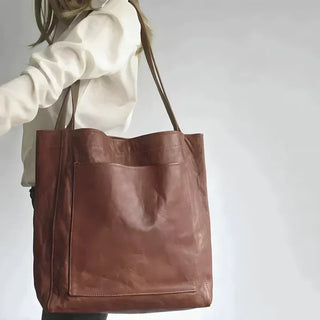THESSALY | Klassische Leder-Tote