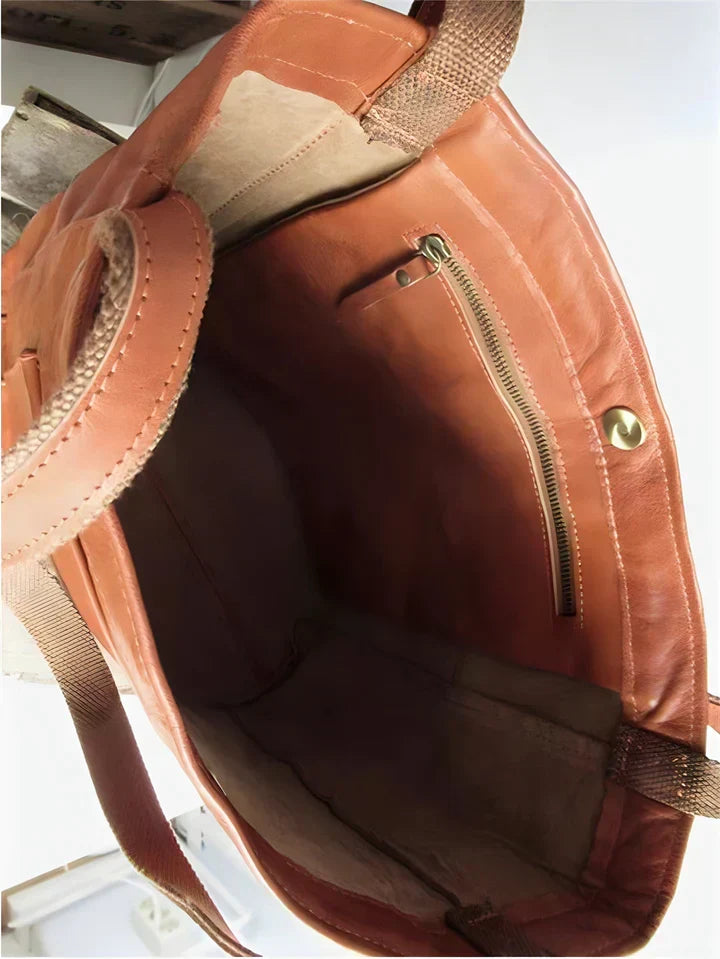 THESSALY | Klassische Leder-Tote