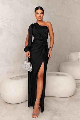KATJA | Glamouröses One-Shoulder Maxi Kleid