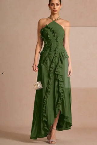 LIYANA | Spiral-Rüschenkleid