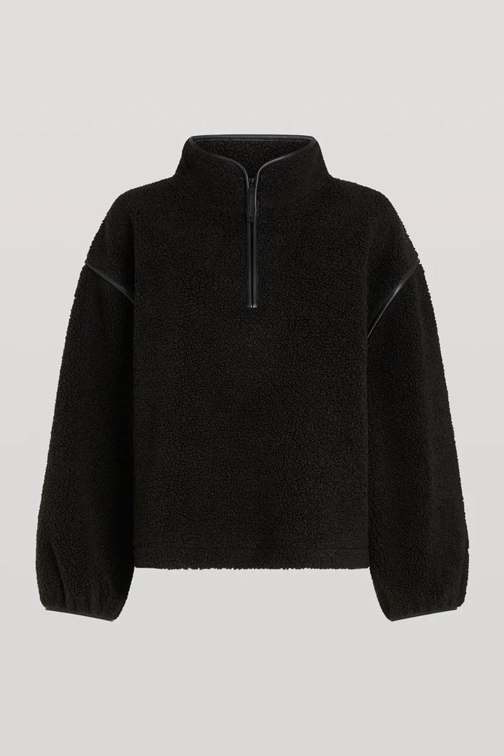 CAROLINE | Fleece-Pullover mit halbem Reißverschluss