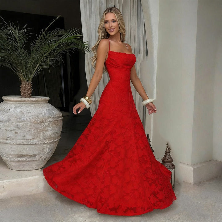 SOFIA | Elegantes Spitzen Maxi Kleid