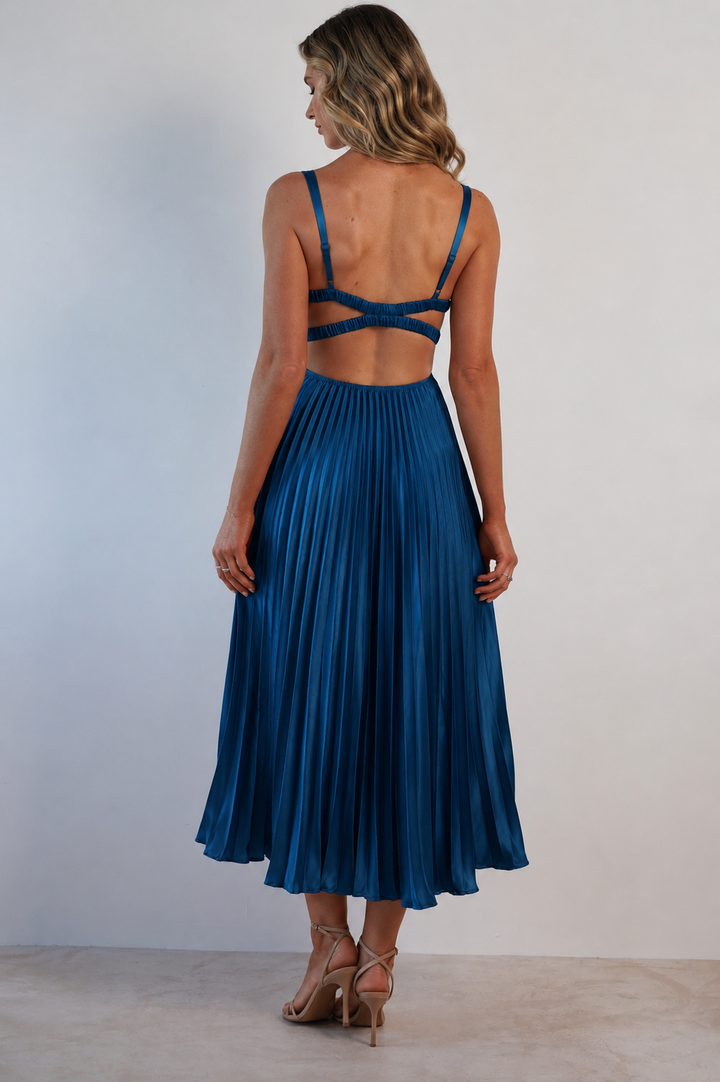 MALKA | Stilvolles Maxikleid mit Zartem Fall