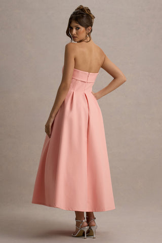 ANNE | Stilvolles Midi-Kleid mit Schulterfreiem Ausschnitt